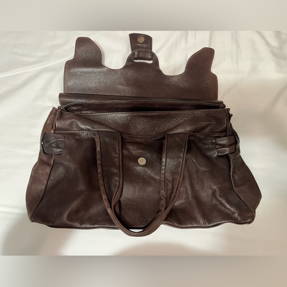 Luisanna genuine brown leather bag from Italy. - Picture 2 of 5